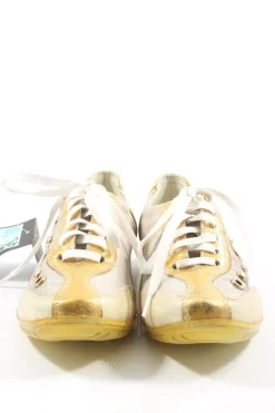 Sneaker>Elena Schnürsneaker Größe 38 goldfarbencreme