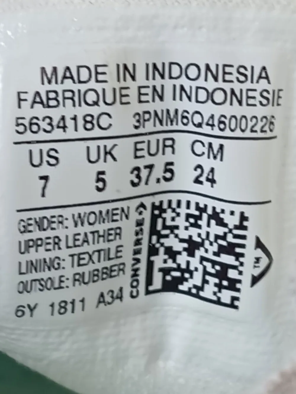 Sneaker>Converse Schnürsneaker Größe 37,5 weiß