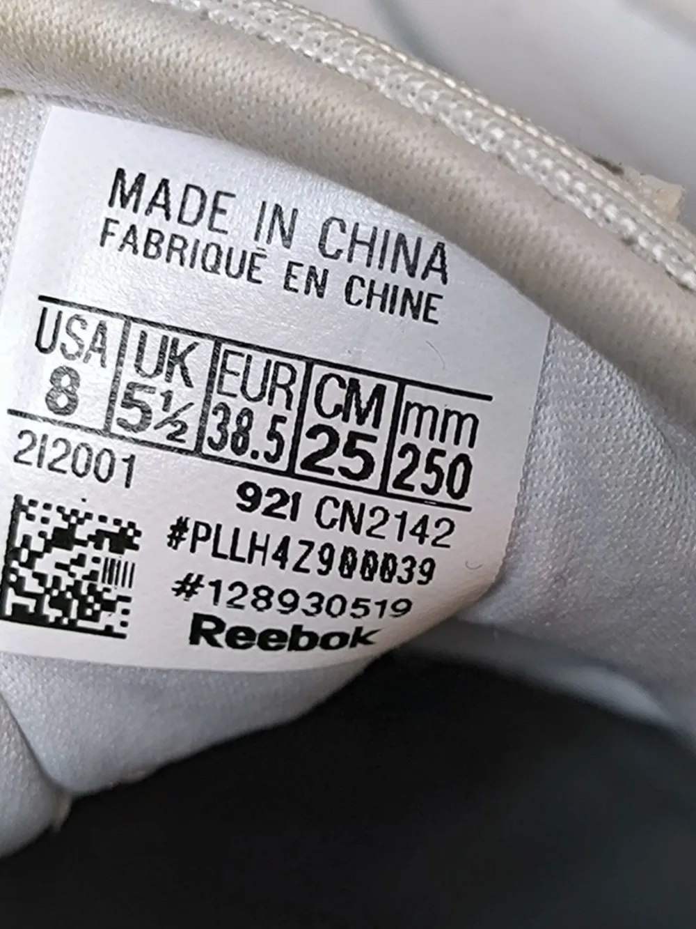 Sneaker>Reebok Schnürsneaker Größe 38,5 wollweiß