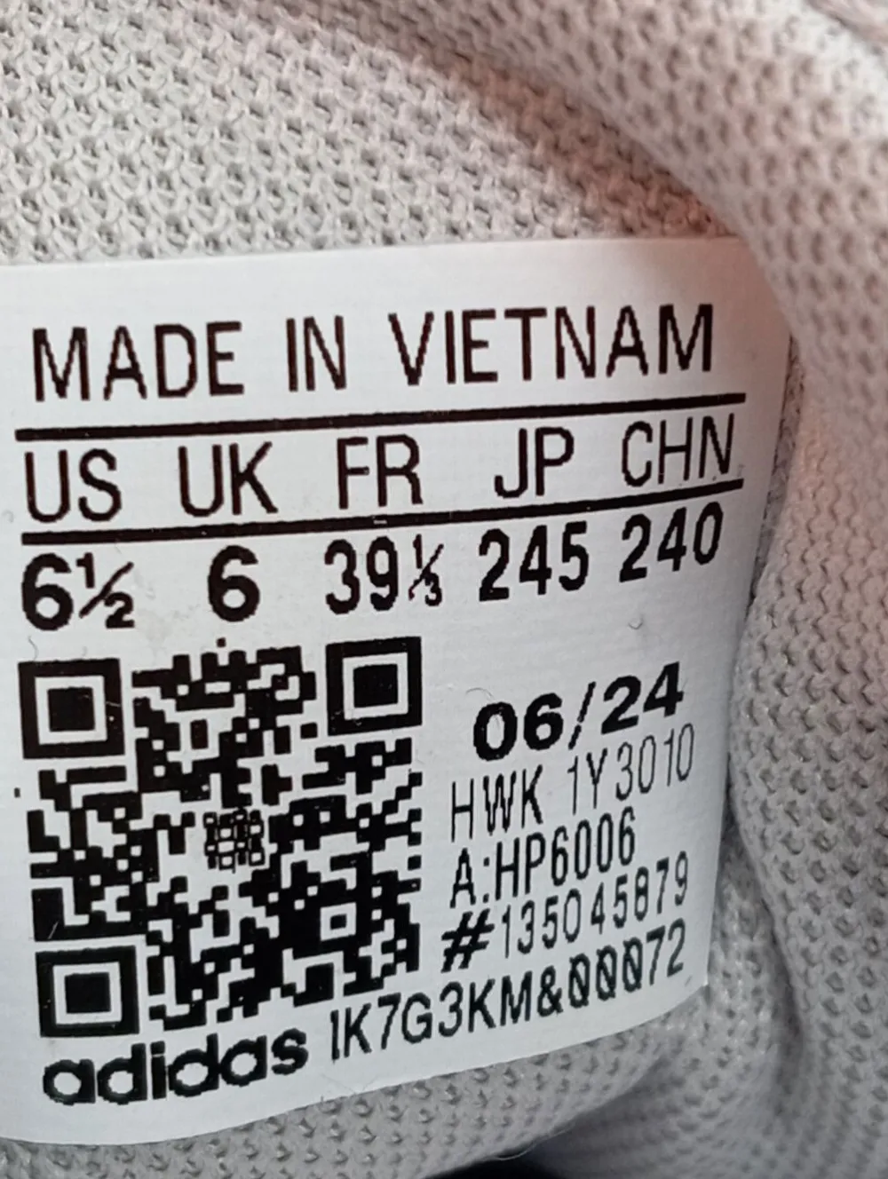 Sneaker>Adidas Schnürsneaker Größe 39 hellgrau