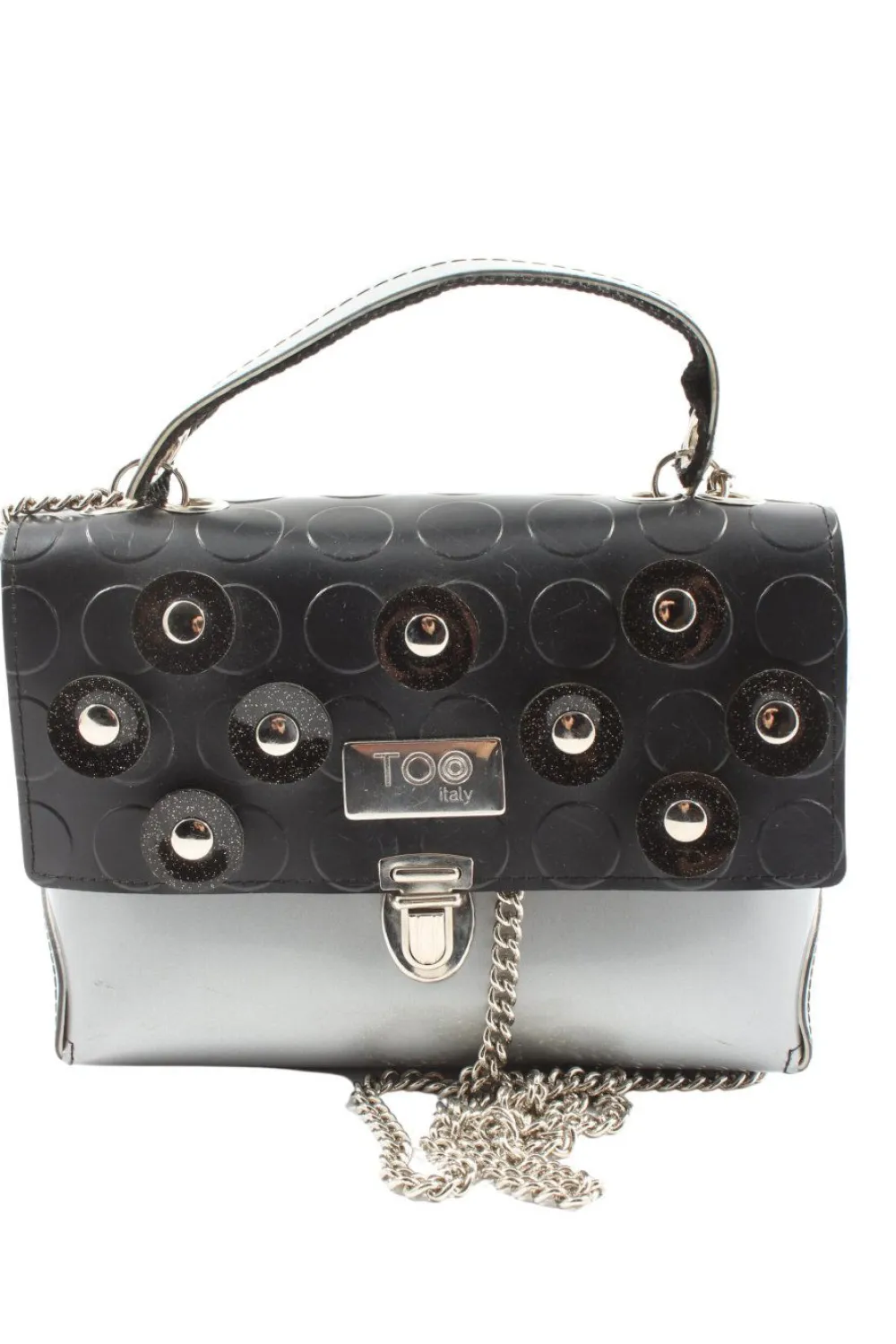 Schultertaschen> Schultertasche weißschwarz