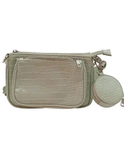 Schultertaschen>New Yorker Schultertasche wollweiß