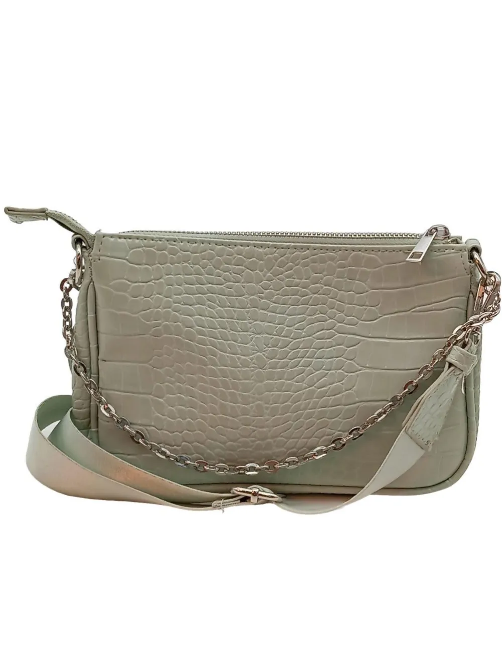 Schultertaschen>New Yorker Schultertasche wollweiß