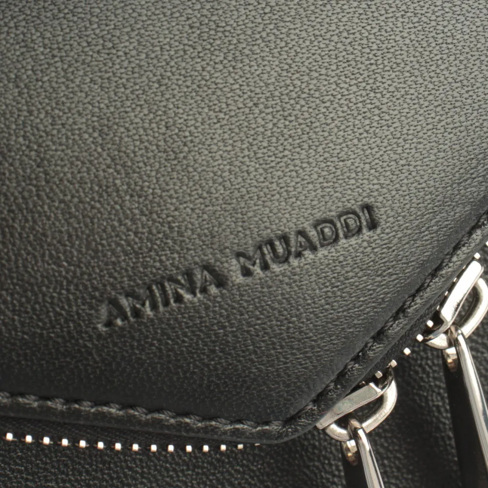 Schultertaschen>Amina Muaddi Schultertasche schwarz