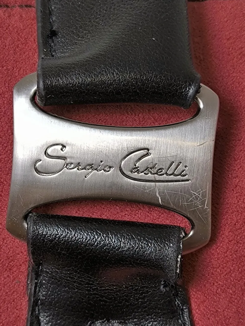 Schultertaschen>sergio castelli Schultertasche rotschwarz