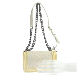 Schultertaschen>Chanel Schultertasche weiß