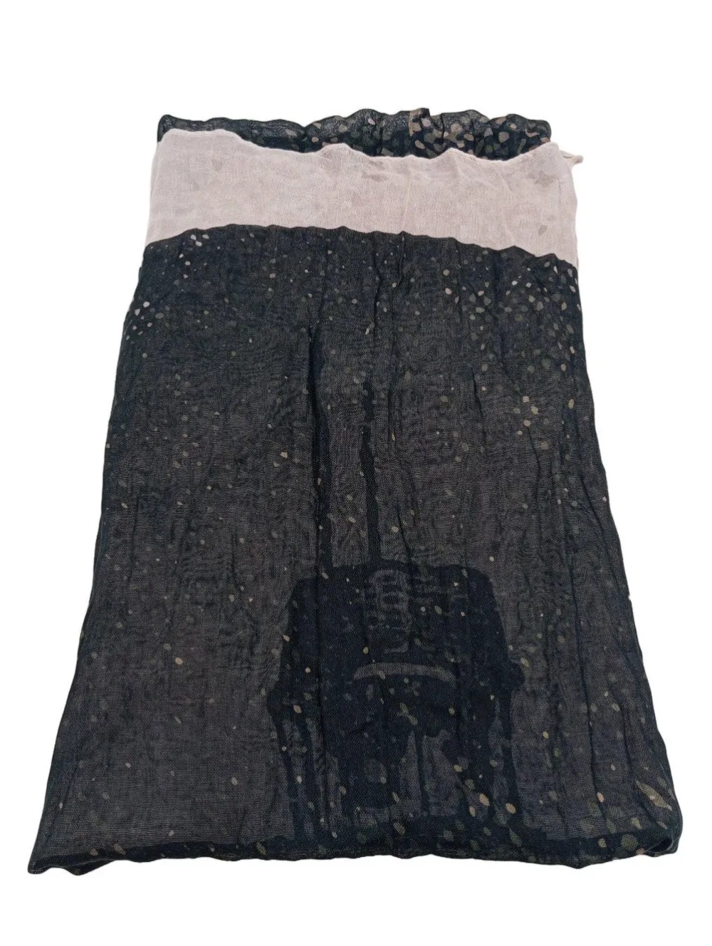 Tücher>Jones Schultertuch wollweißschwarz