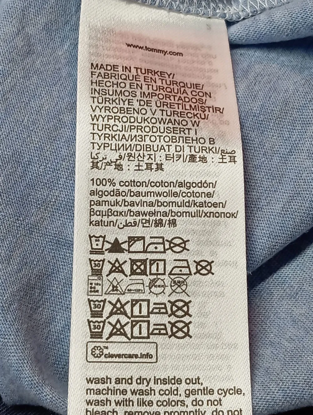 Kleider>Tommy Hilfiger Shirtkleid Größe 38 blauweiß