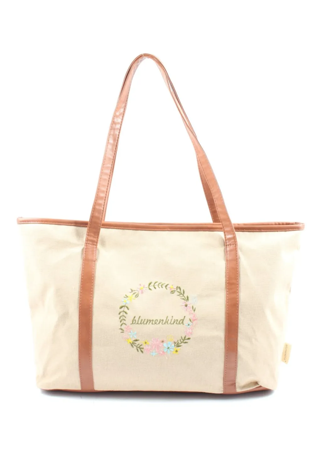 Shopper>blumenkind Shopper wollweißbraun