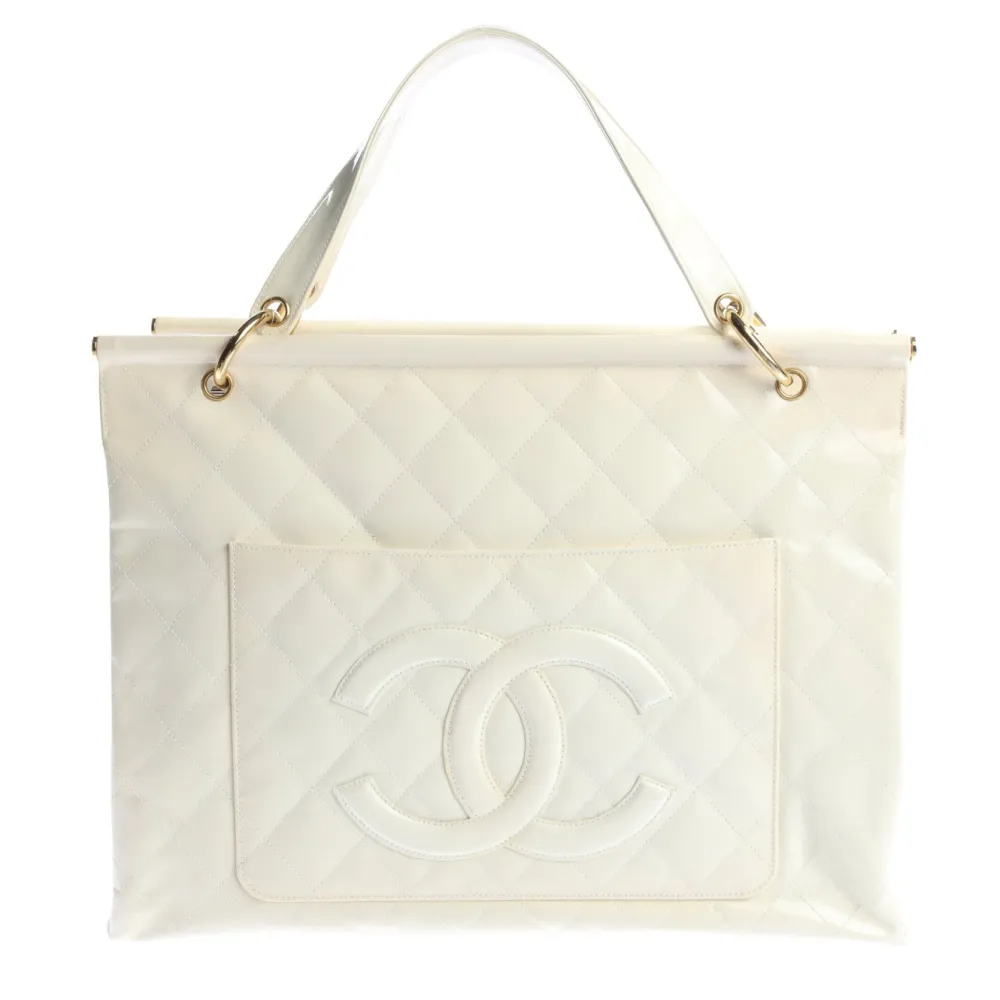 Shopper>Chanel Shopper weiß