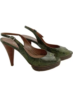 Ballerinas> Slingback Ballerinas Größe 38 grün