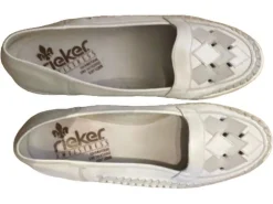 Businessschuhe>Rieker Slipper Größe 39 weiß