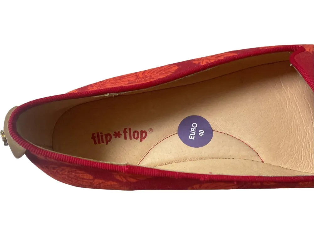 Businessschuhe> Slipper Größe 40 rot