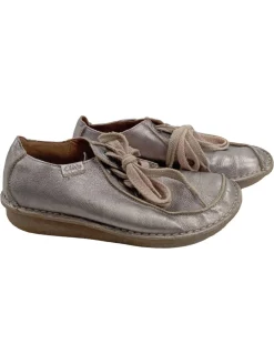 Businessschuhe> Slipper Größe 41 silberfarben