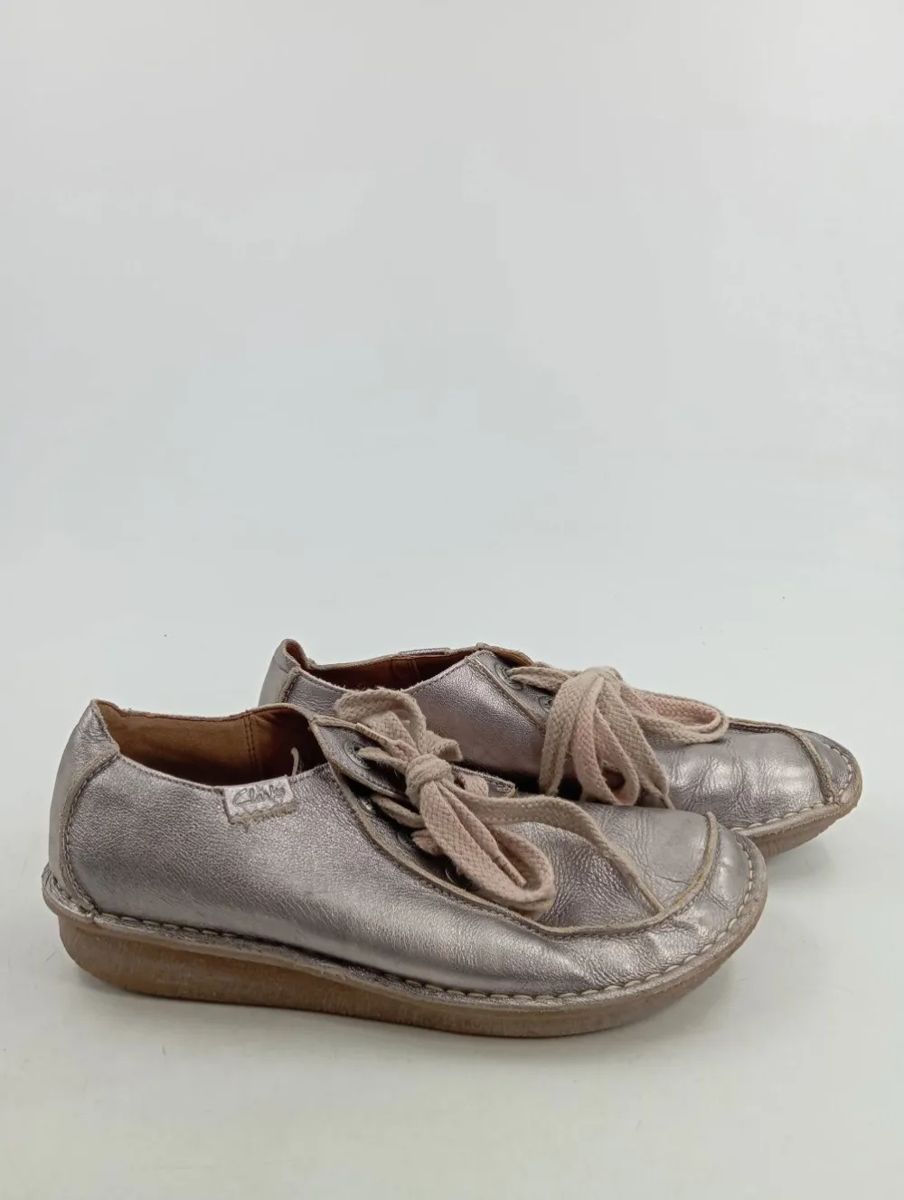 Businessschuhe> Slipper Größe 41 silberfarben