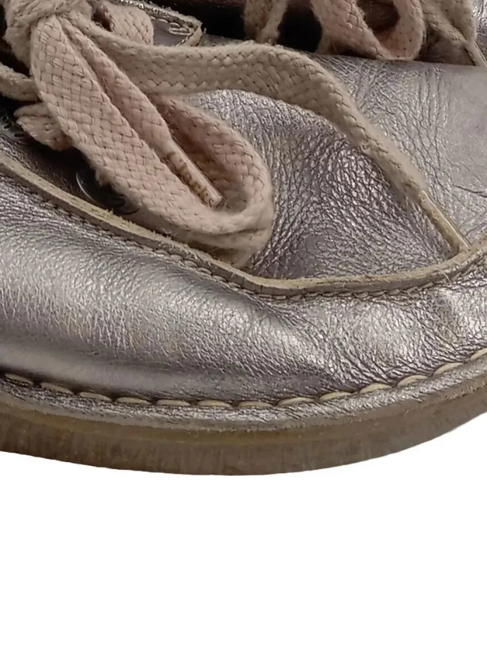 Businessschuhe> Slipper Größe 41 silberfarben