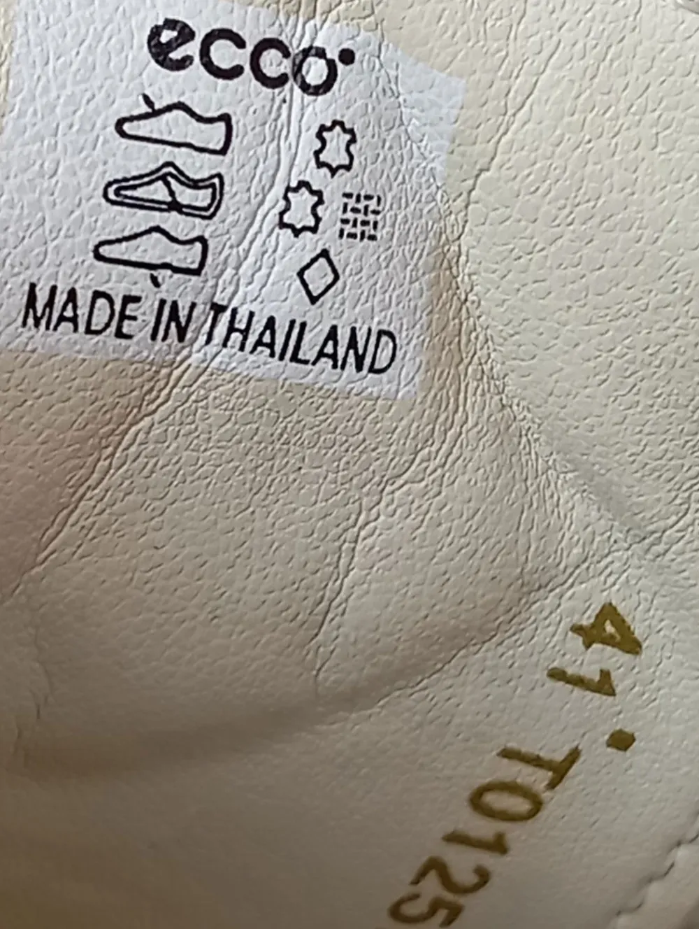 Sneaker>Ecco Sneaker Klettverschluss Größe 41 creme