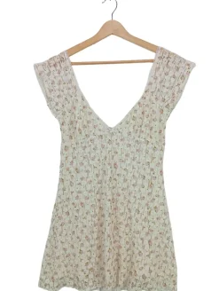 Kleider>Pull & Bear Sommerkleid Größe 40 weißpink