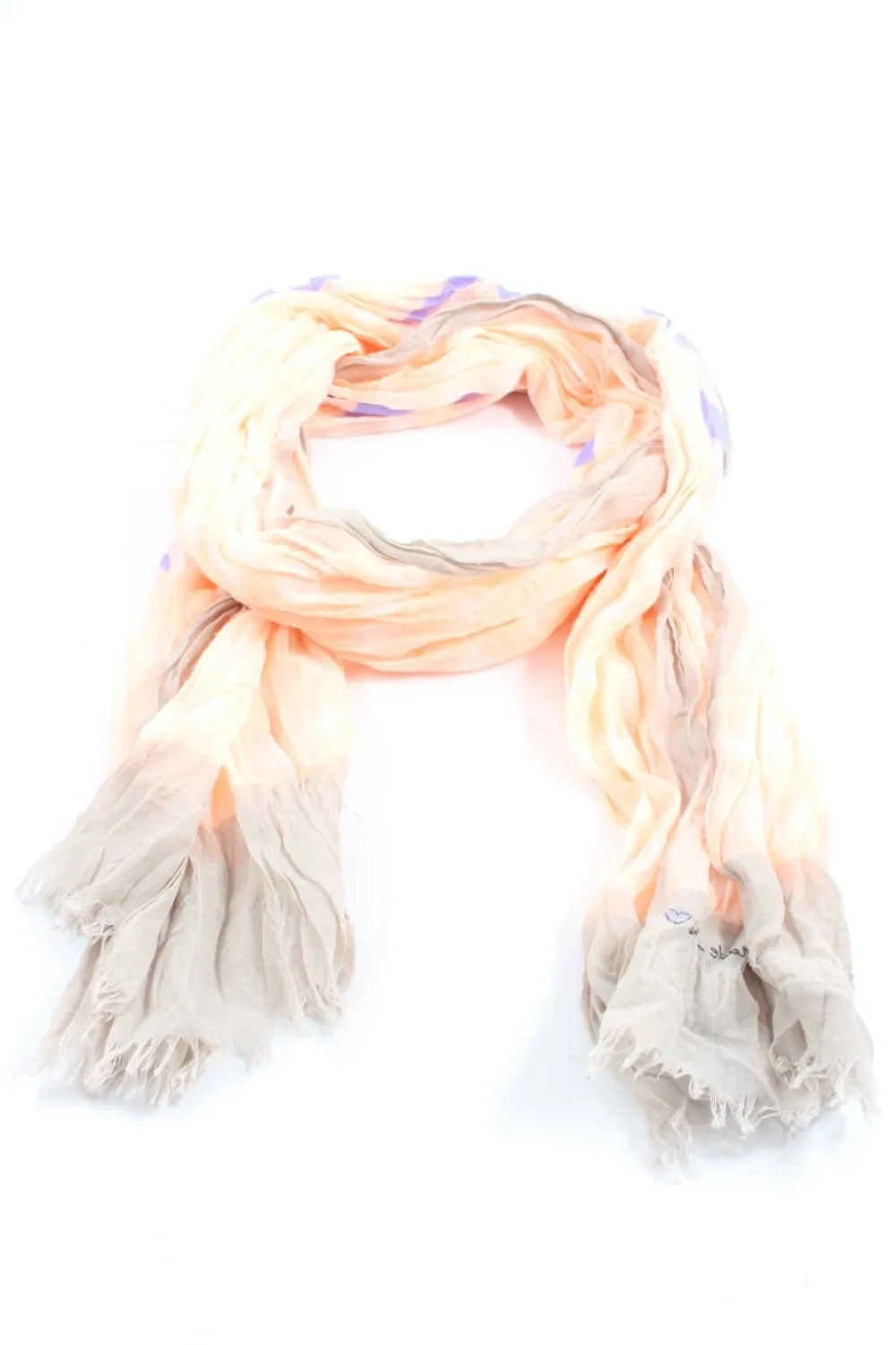 Schals>Codello Sommerschal hellorangehellgrau