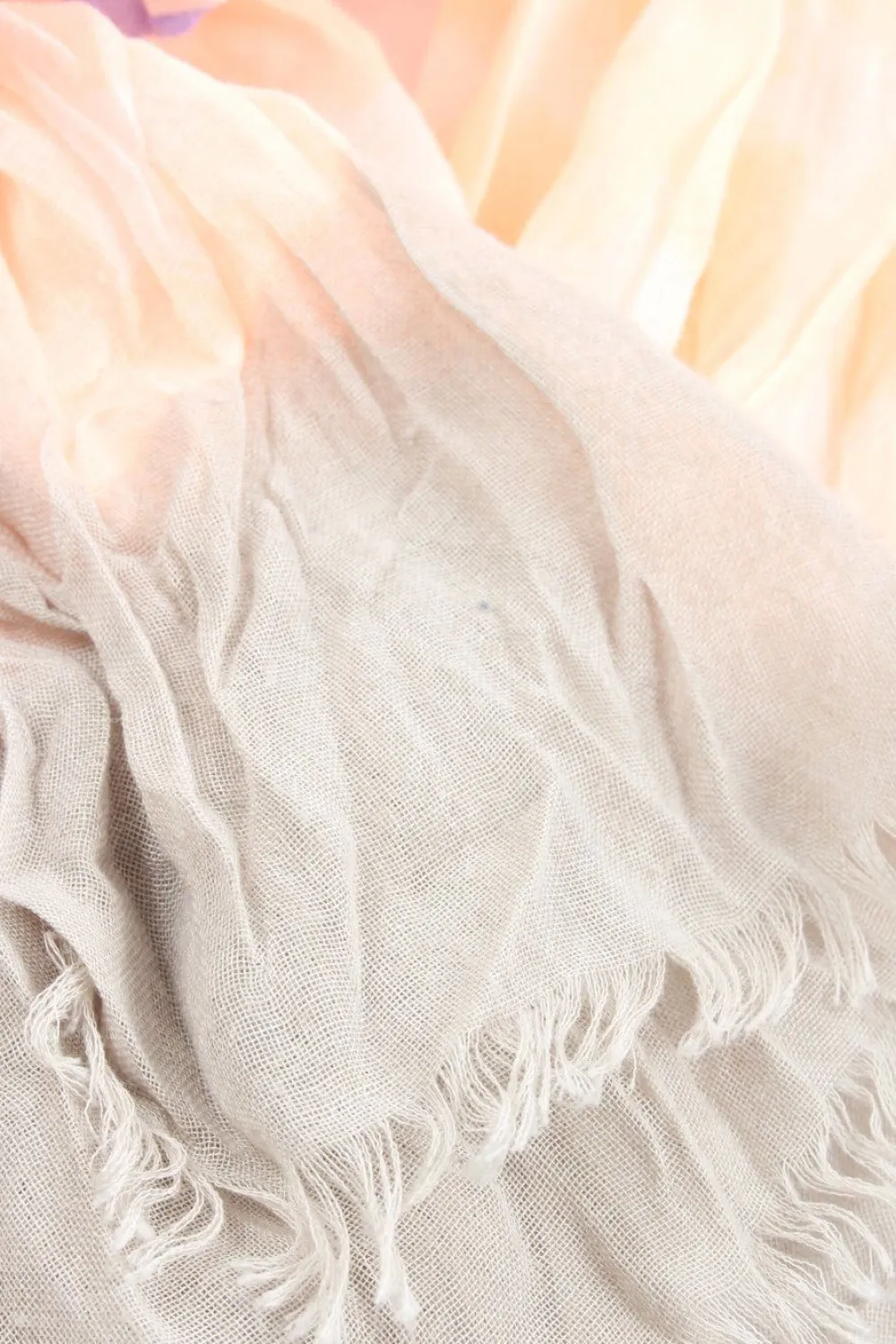 Schals>Codello Sommerschal hellorangehellgrau