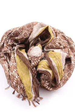 Schals>Sarah Sommerschal braunweiß