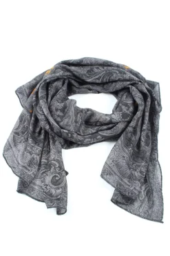 Schals>Pieces Sommerschal hellgrauschwarz