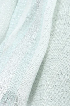 Schals>Loft Sommerschal blauwollweiß