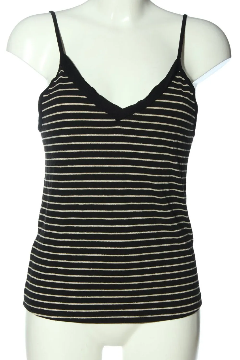 Tops>Mango Spaghettiträger Top Größe 38 weißcreme