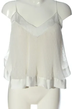 Tops>Zara Woman Spaghettiträger Top Größe 34 weiß