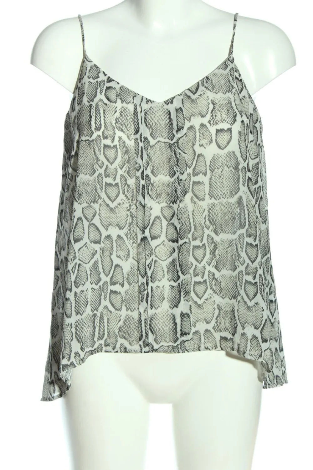 Tops>Mango Spaghettiträger Top Größe 34 weißschwarz