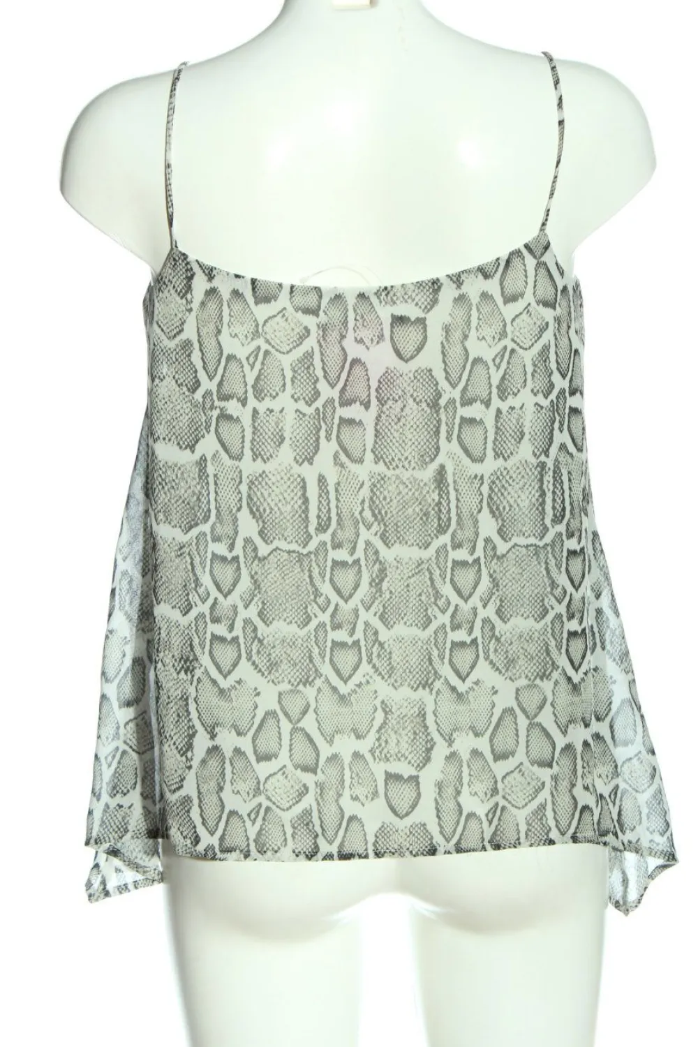 Tops>Mango Spaghettiträger Top Größe 34 weißschwarz