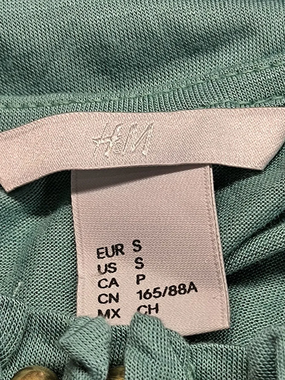 Tops>H&M Spaghettiträger Top Größe 36 türkis