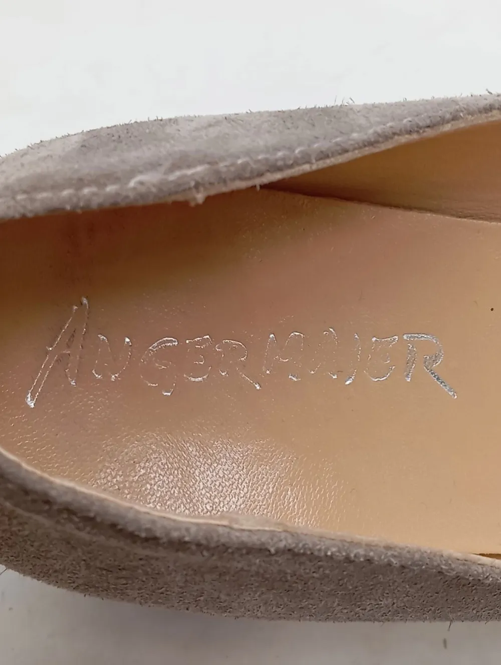 Pumps>Angermaier Spangen-Pumps Größe 39,5 wollweiß