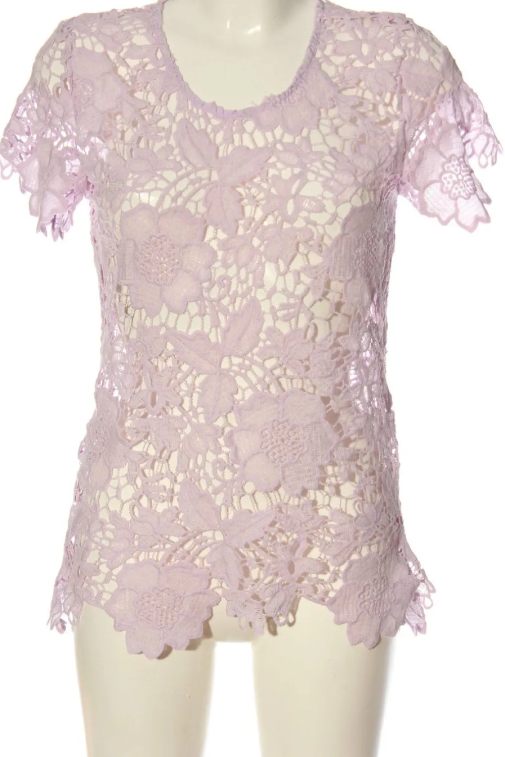 Blusen>Janina Spitzenbluse Größe 36 lila