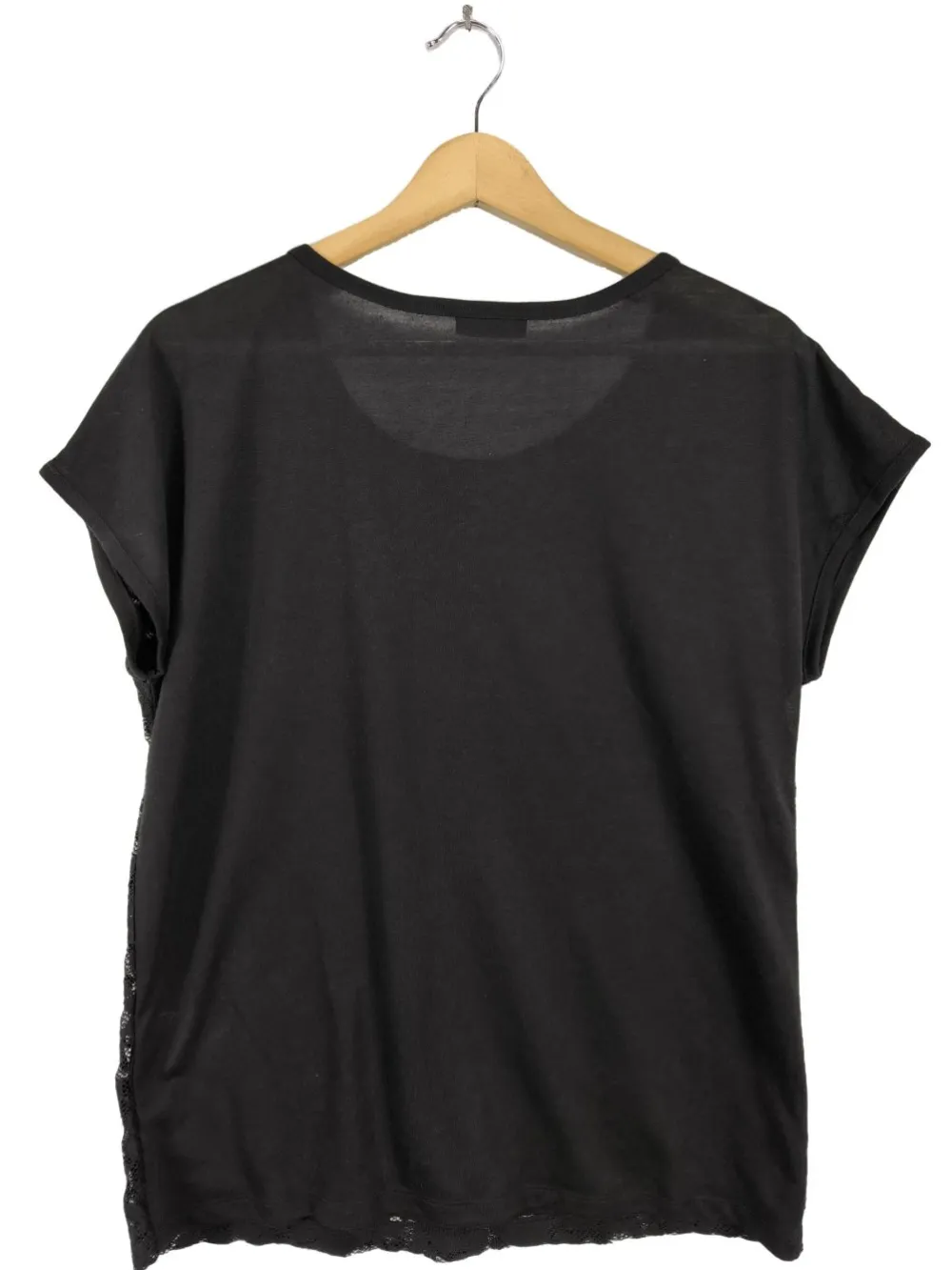 Blusen>Laura Torelli Spitzenbluse Größe 36 schwarz