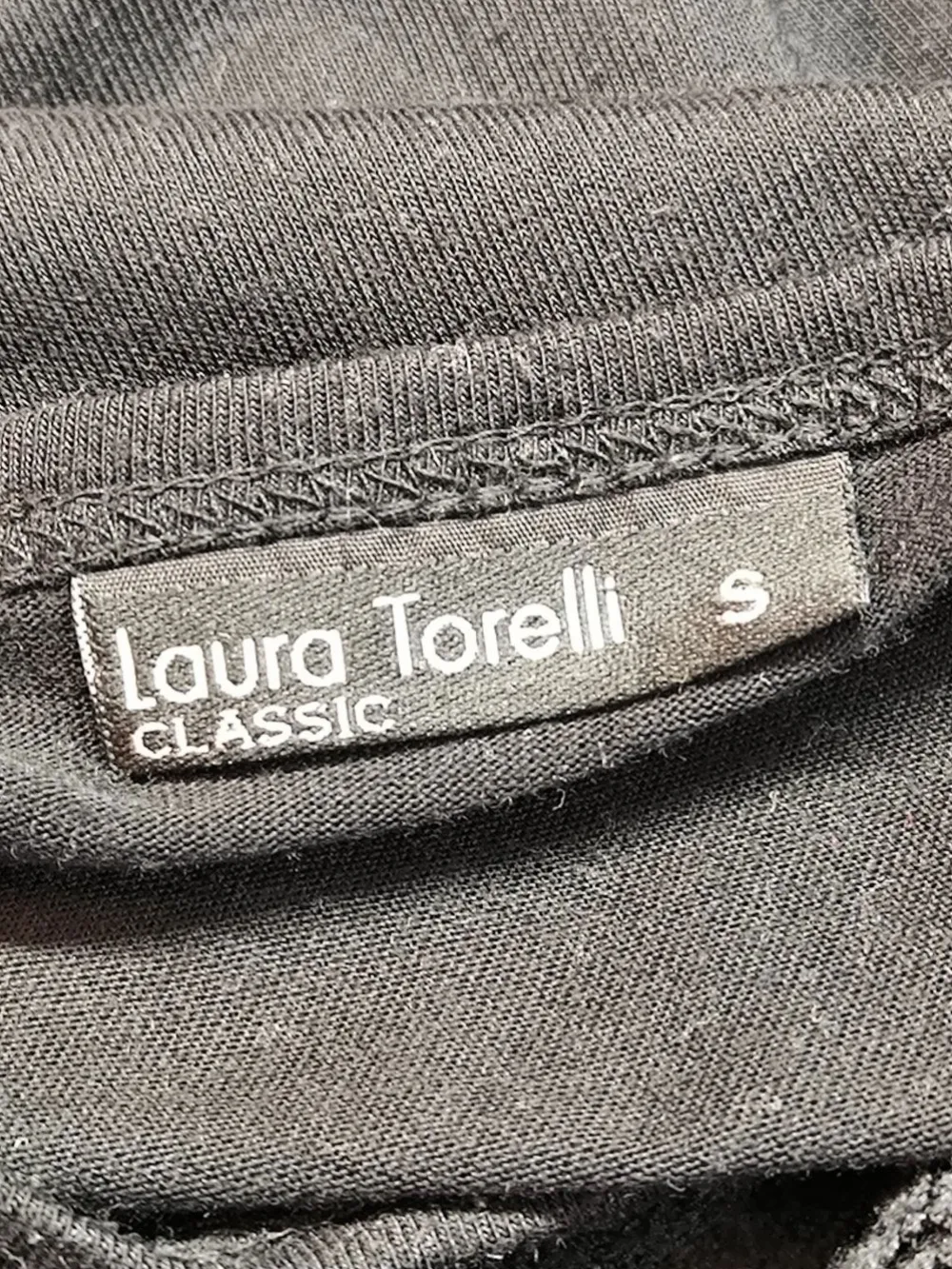 Blusen>Laura Torelli Spitzenbluse Größe 36 schwarz
