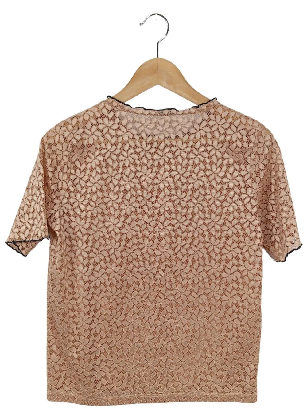 Blusen>Zara Trafaluc Spitzenbluse Größe 36 nude