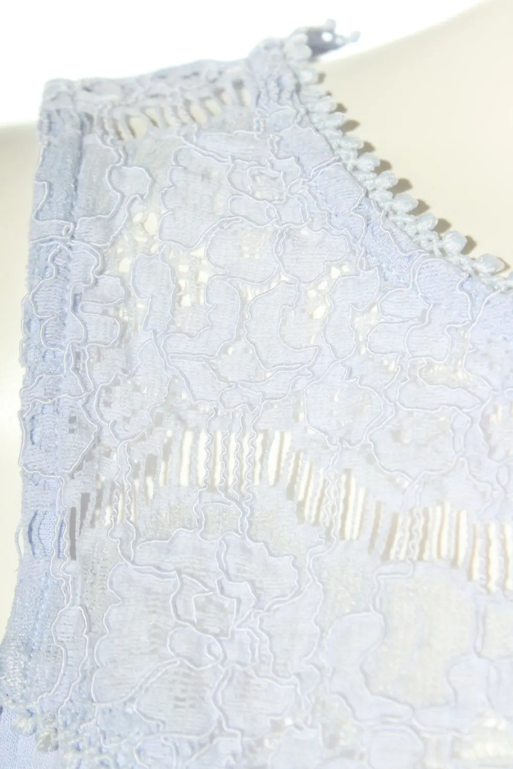 Tops>H&M Spitzentop Größe 36 blau