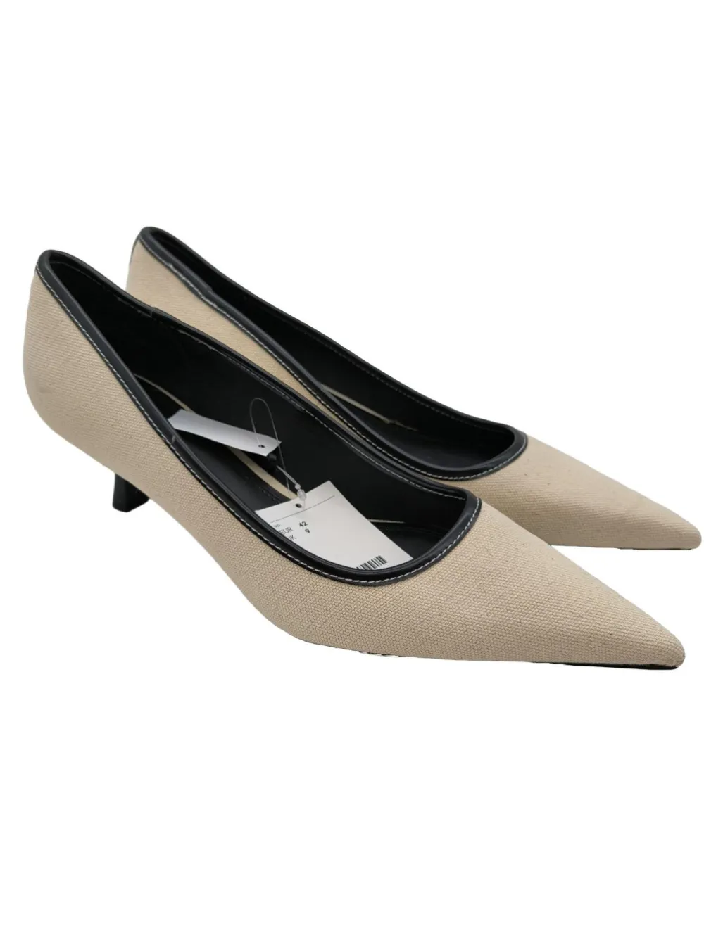 Pumps>H&M Spitz-Pumps Größe 42 wollweiß