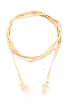 Ketten>Wanderlust + Co Statementkette cremegoldfarben