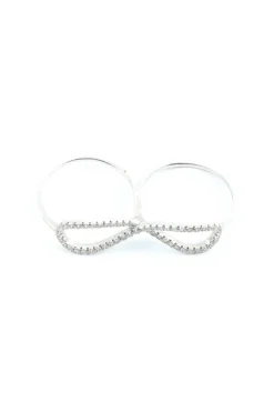 Ringe>Pippa & Jean Statementring Größe 55 silberfarben