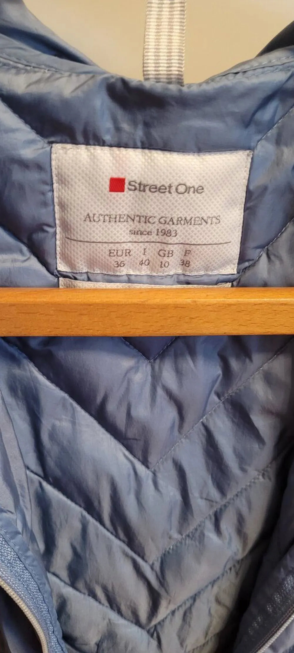 Westen>Street One Steppweste Größe 36 blau