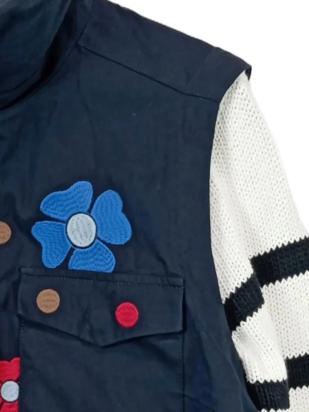 Westen>Desigual Steppweste Größe 44 blau