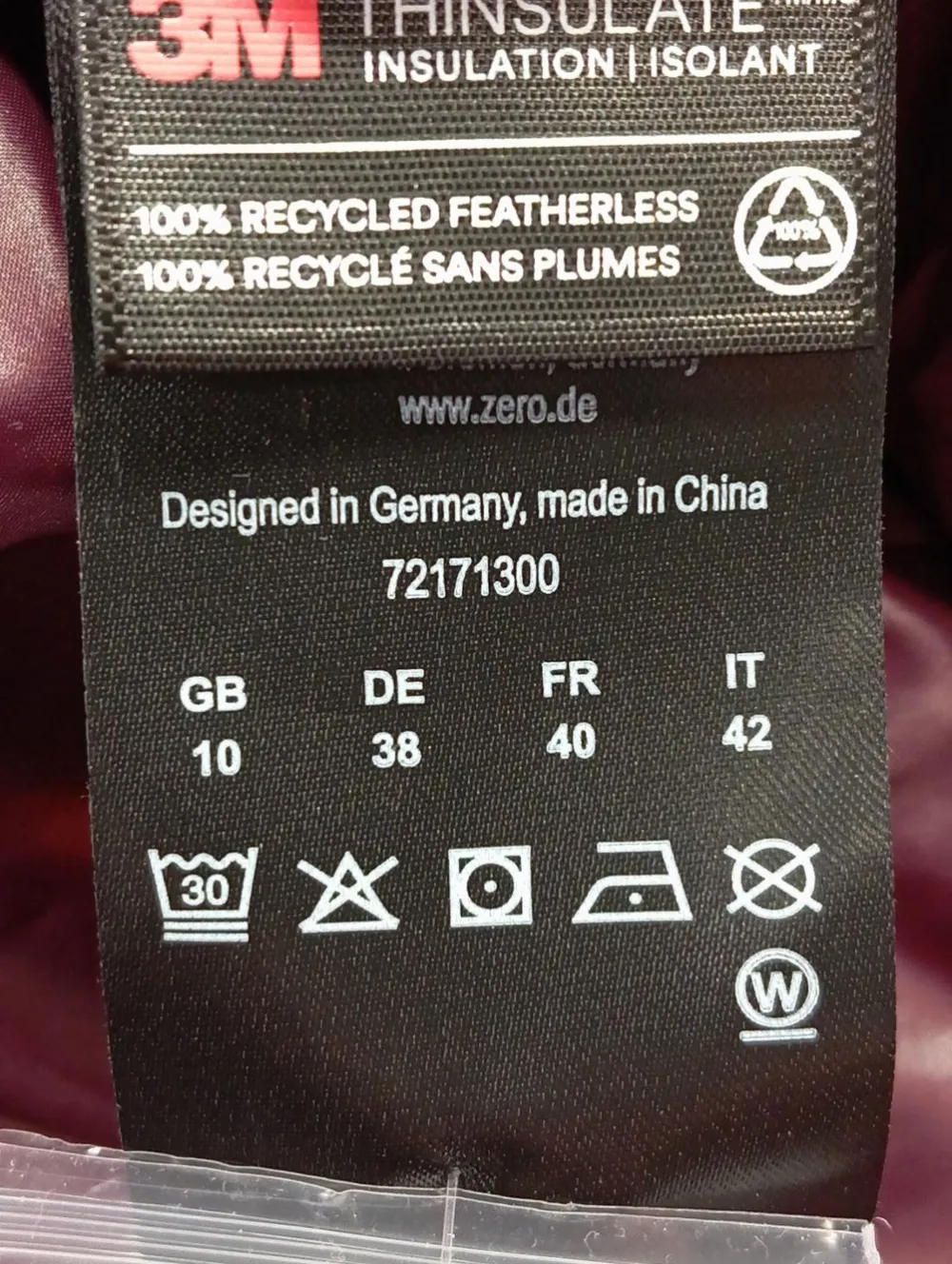 Steppweste Größe 38-Zero Best