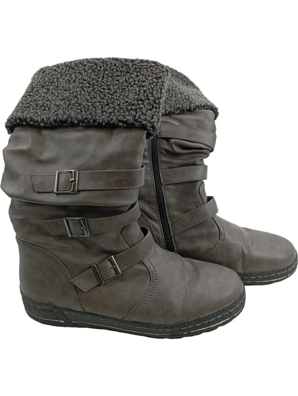 Stiefel> Stiefel Größe 42 grau