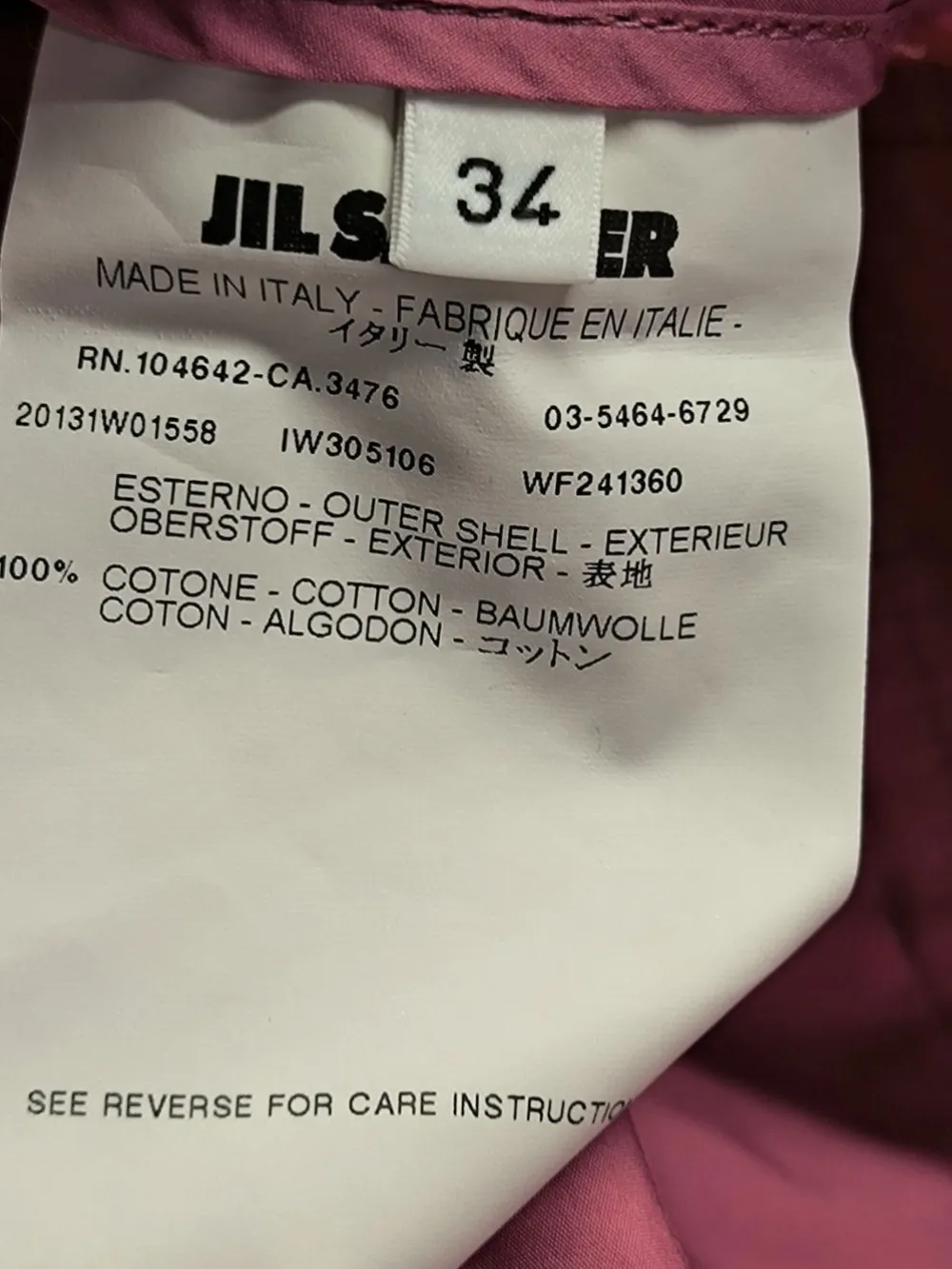 Hosen>Jil Sander Stoffhose Größe 34 pink