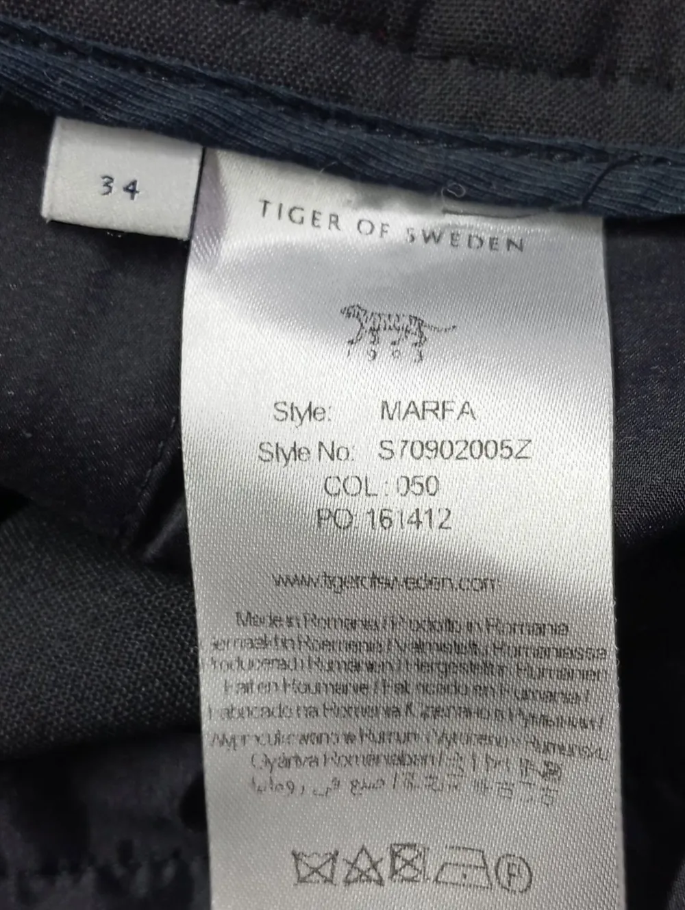 Stoffhose Größe 34-Tiger of sweden New