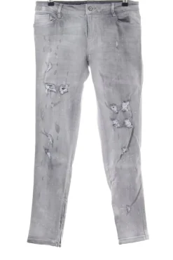 Jeans>Zara Basic Straight-Leg Jeans Größe 38 hellgrau