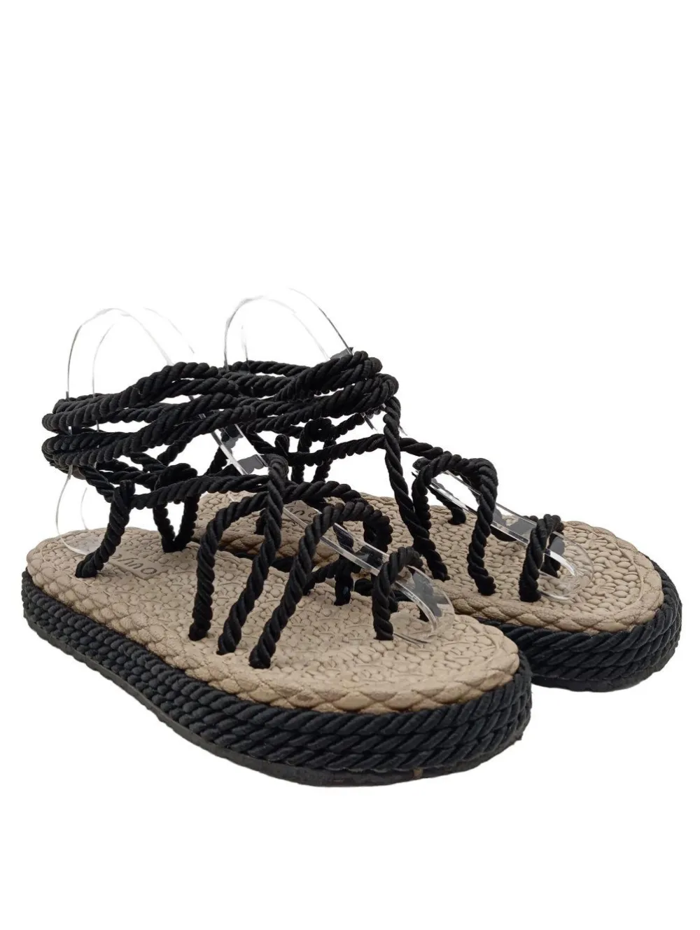 Sandalen>Ovyu00e9 Strandsandalen Größe 40 schwarz