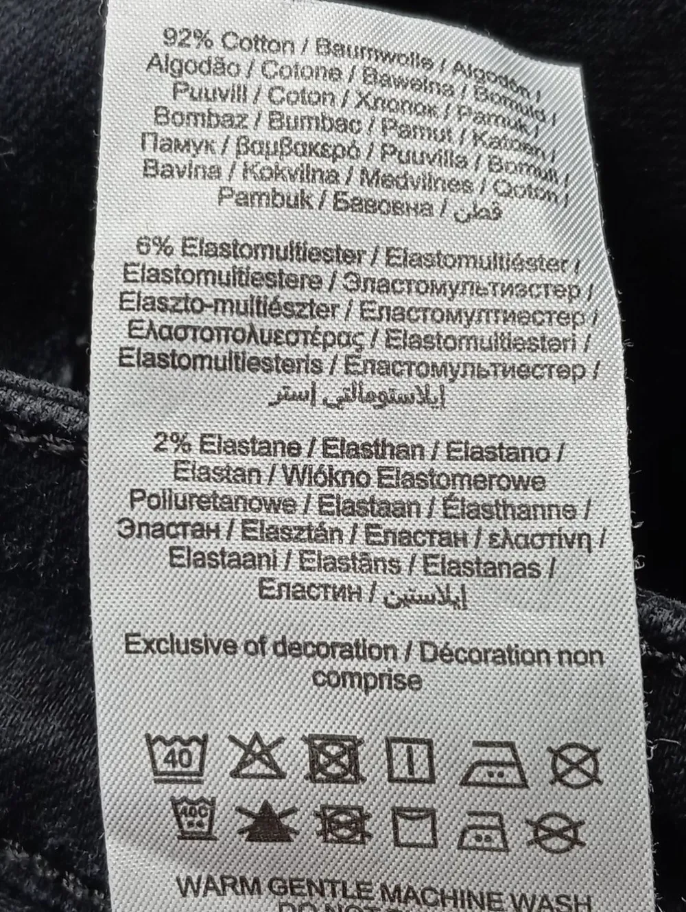 Jeans>only blue denim Stretch Jeans Größe 34 schwarz